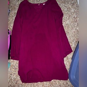 GB girls kids size XL extra large dark pink dress silk